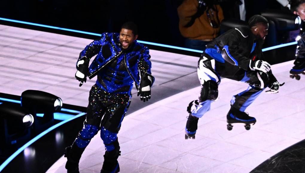Con grandes invitados, así fue el Halftime Show de Usher en el Super Bowl