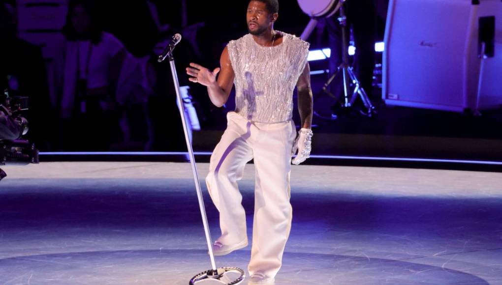 Con grandes invitados, así fue el Halftime Show de Usher en el Super Bowl
