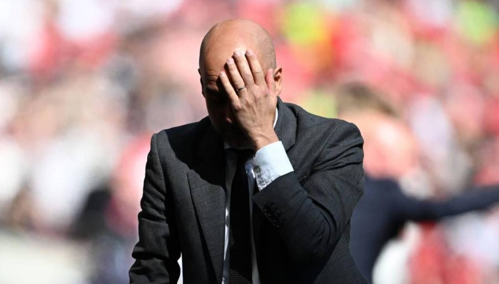 La tristeza de Pep Guardiola y su Manchester City al perder FA Cup ante el United