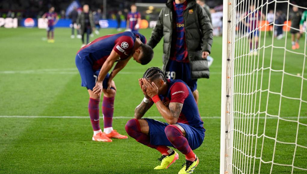 La tristeza de jugadores de Barcelona al quedar eliminados de Champions ante PSG