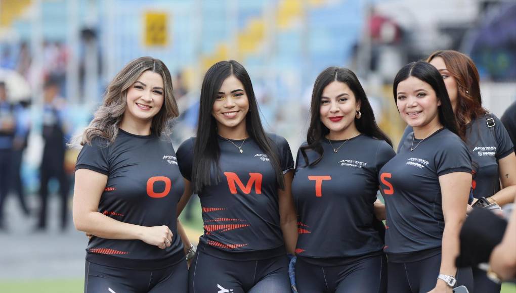 ¡Solo bellezas! Estadio Nacional se llena de lindas chicas para final de Olimpia ante Marathón
