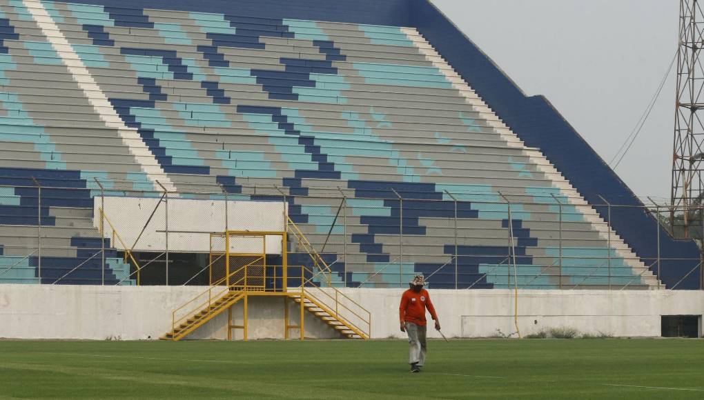 El Estadio Morazán ya se pintó, se está puliendo la grama y se acerca la reapertura