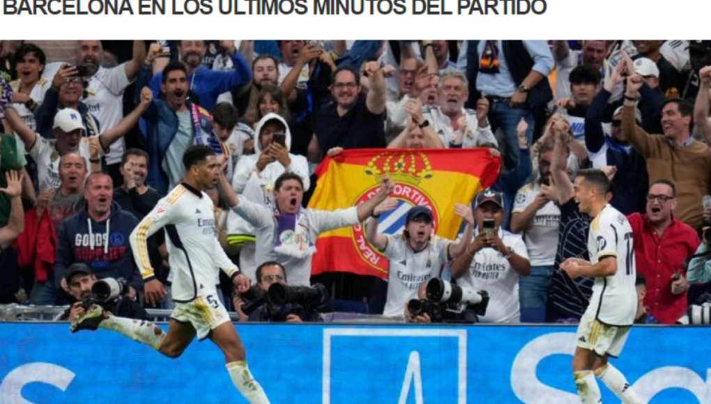 Lo que comentan los medios internacionales tras triunfo de Real Madrid sobre Barcelona