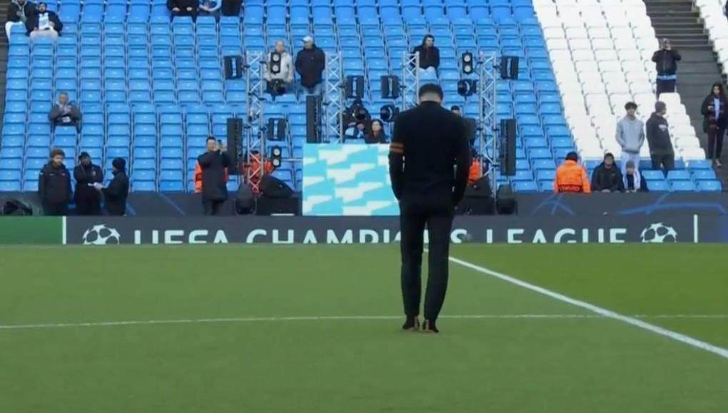 Ambiente y gesto de Florentino Pérez antes del City - Real Madrid por Champions