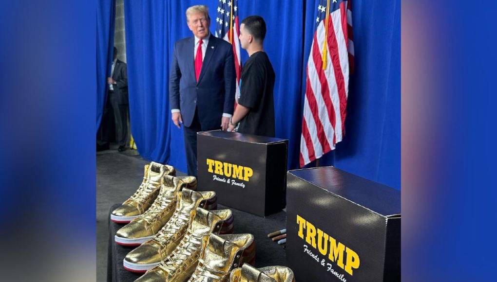 “Nunca te rindas”: los tenis que lanzó Trump para recuperarse tras millonaria multa