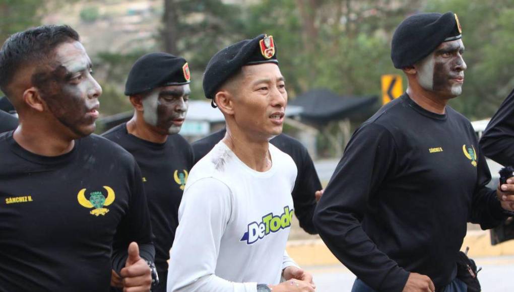 El cansancio y sudor de Shin Fujiyama, a pocos kilómetros de Tegucigalpa