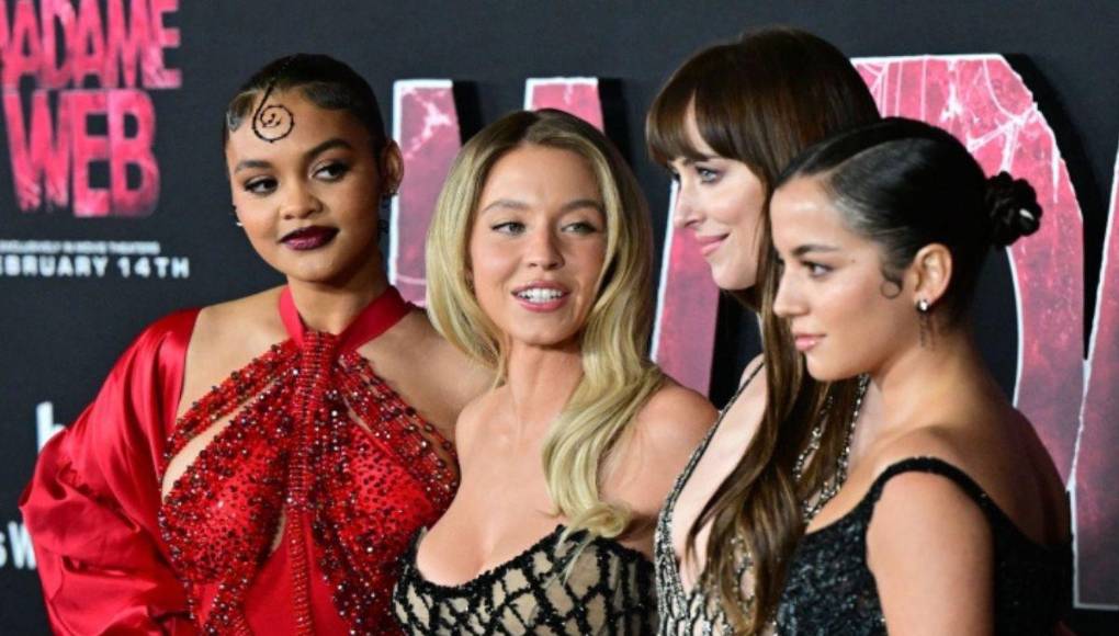 Dakota Johnson roba miradas con vestido “nude” en la premiere de “Madame Web”