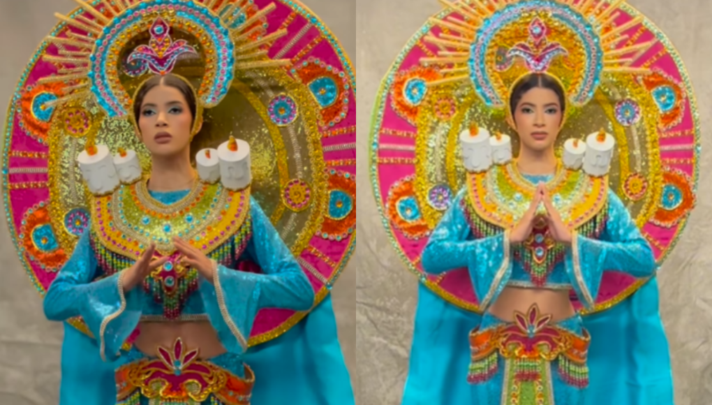 Jimena Lazo rinde homenaje a las alfombras de Comayagua en el Miss Teen Universe 2024