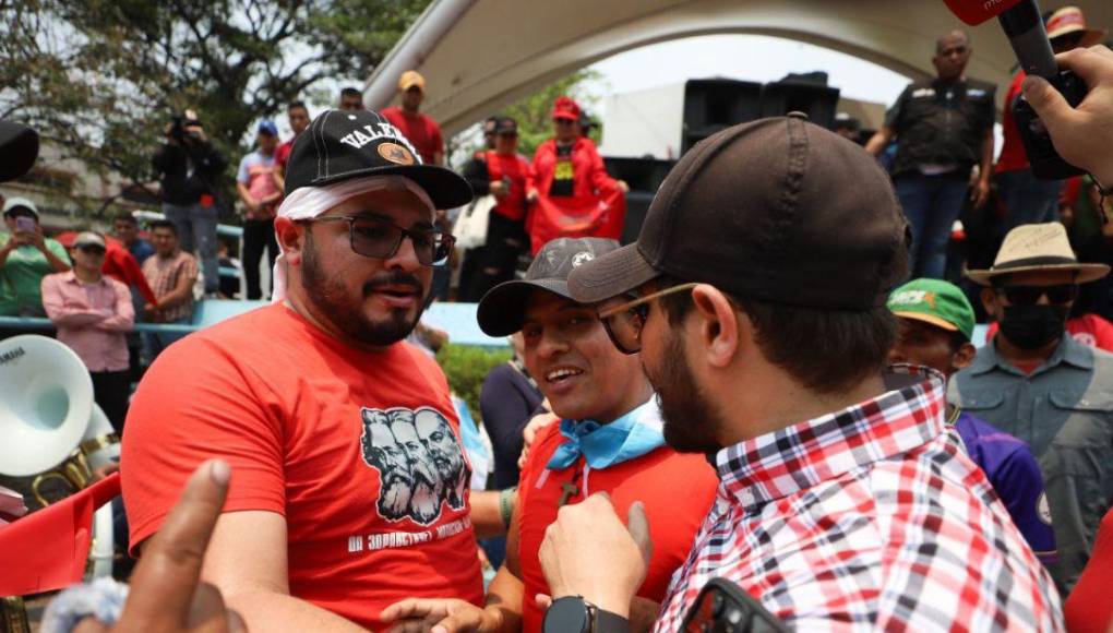 Las mejores imágenes de la marcha del Día del Trabajo en Tegucigalpa