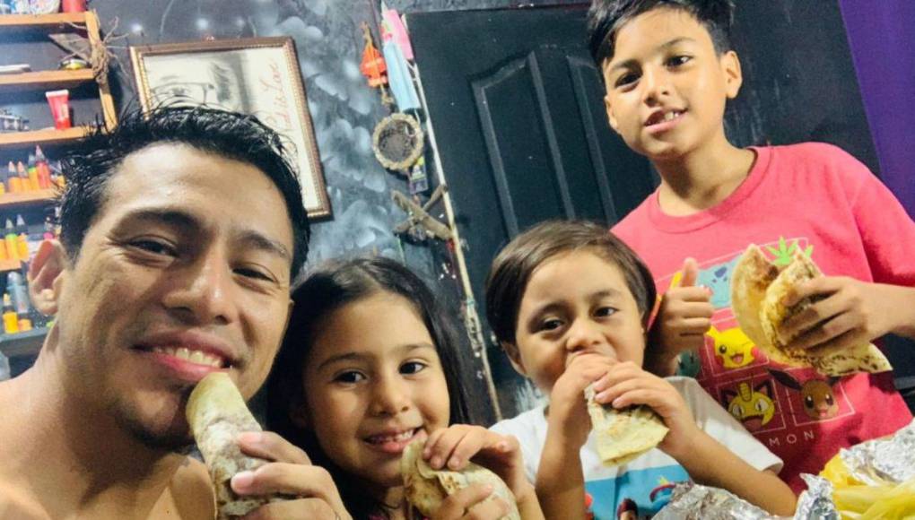 ¡Amor por sus hijos y el arte! Conoce a Kevin Castejón, el talento detrás de los murales hondureños