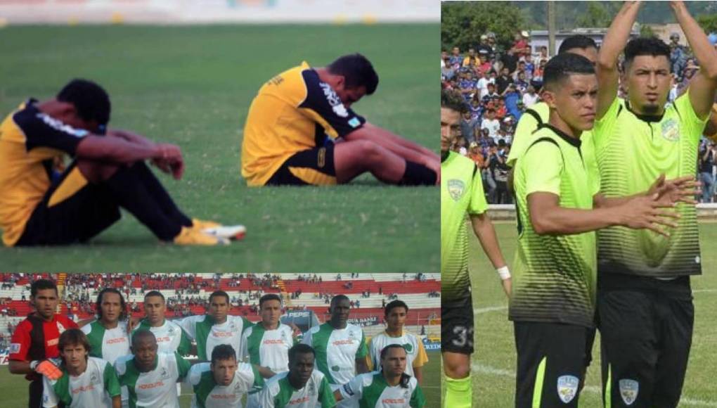 Los últimos 20 equipos que descendieron de Liga Nacional de Honduras
