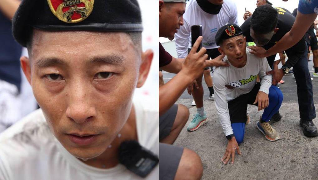 El cansancio y sudor de Shin Fujiyama, a pocos kilómetros de Tegucigalpa