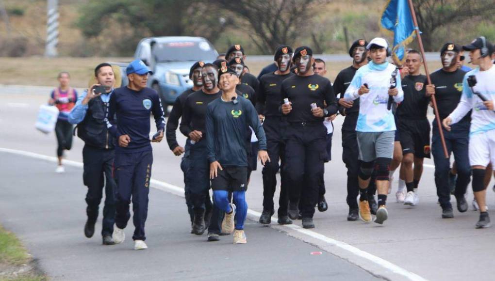 El cansancio y sudor de Shin Fujiyama, a pocos kilómetros de Tegucigalpa