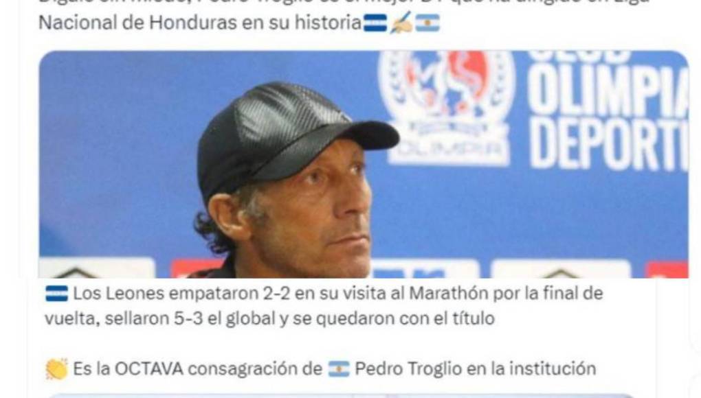 Troglio logra otro título con Olimpia y esto dicen en Argentina y otros países