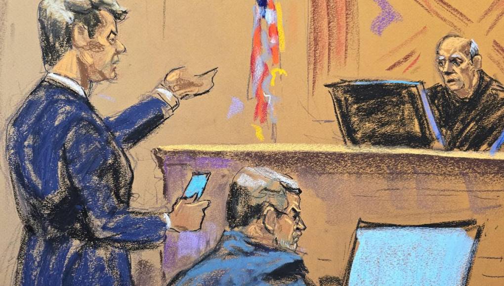 Así fue captado Juan Orlando Hernández al escuchar el veredicto de culpable