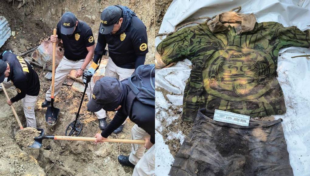 Las imágenes del cementerio clandestino encontrado en Lomas del Carmen, SPS