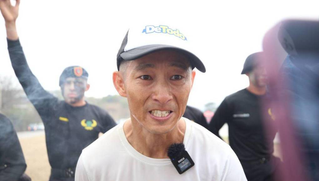 El cansancio y sudor de Shin Fujiyama, a pocos kilómetros de Tegucigalpa