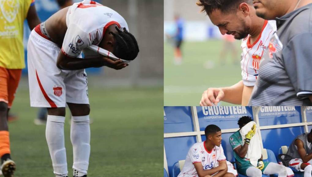 Desgarradoras imágenes de jugadores del Vida tras descender a segunda división