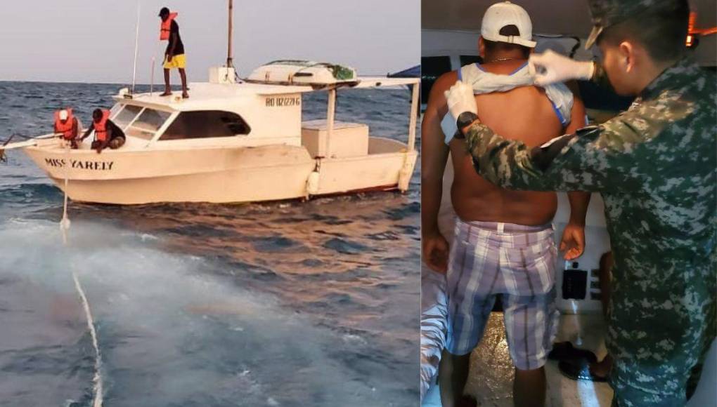 Rescatan a tres hombres de un naufragio en la Costa del Caribe