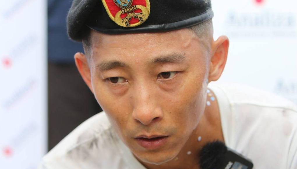 El cansancio y sudor de Shin Fujiyama, a pocos kilómetros de Tegucigalpa