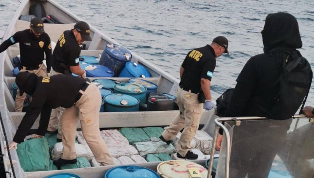 Así fue el decomiso de droga procedente de Sudamérica en Gracias a Dios