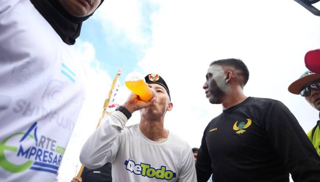 El cansancio y sudor de Shin Fujiyama, a pocos kilómetros de Tegucigalpa