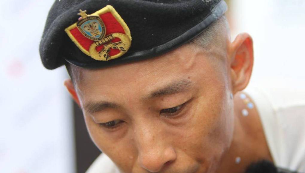 El cansancio y sudor de Shin Fujiyama, a pocos kilómetros de Tegucigalpa