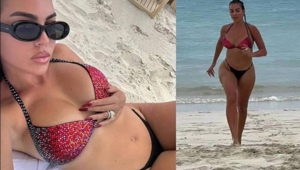 Georgina Rodríguez sorprende hasta a Cristiano Ronaldo al lucir cuerpazo en traje de baño