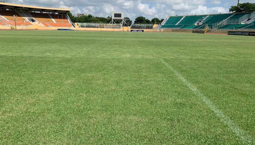 Con césped impecable y algunos descuidos: así es el Félix Sánchez, estadio donde Honduras enfrentará a Cuba