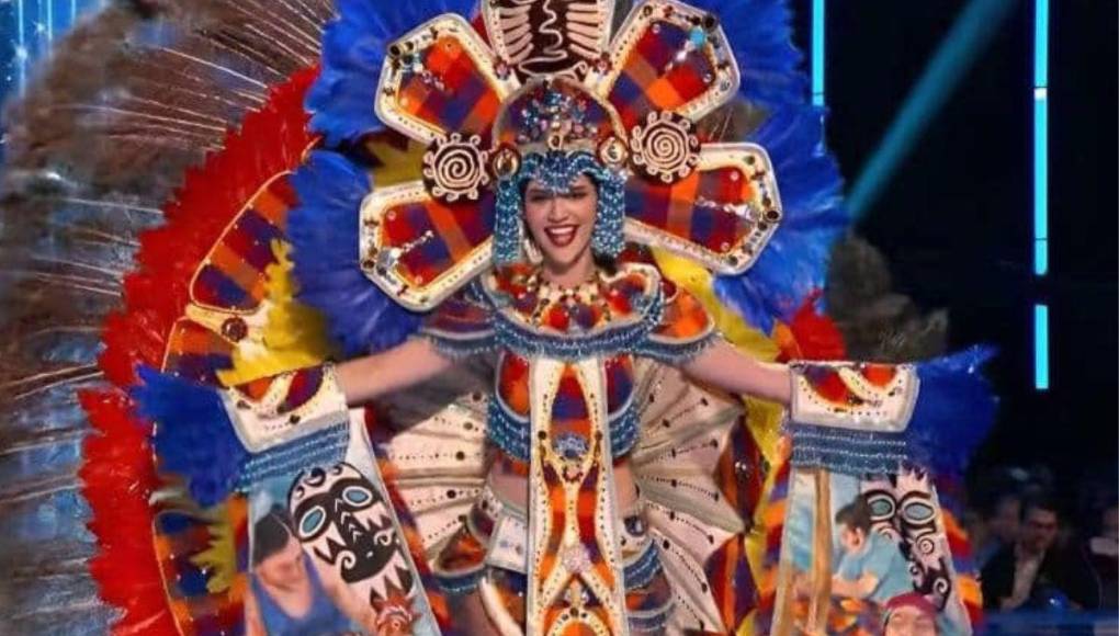 Así lució Zu Clemente con colorido traje típico en el Miss Universo 2023