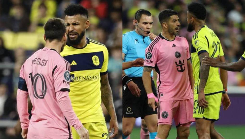 Messi y su enojo con jugador panameño en juego de Inter Miami ante Nashville
