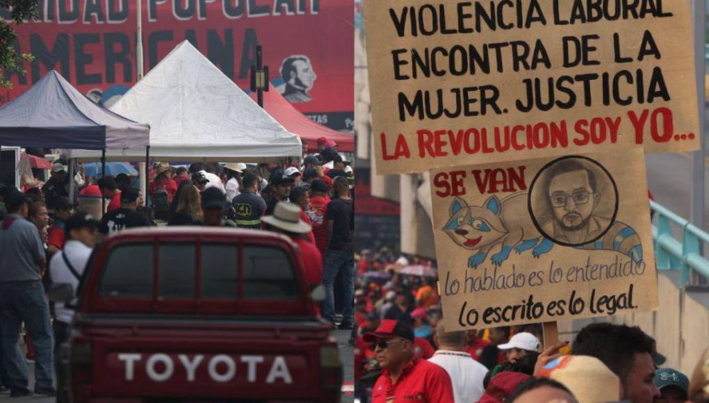 ¿Qué dicen las pancartas de los empleados en marcha del Día de los Trabajadores?