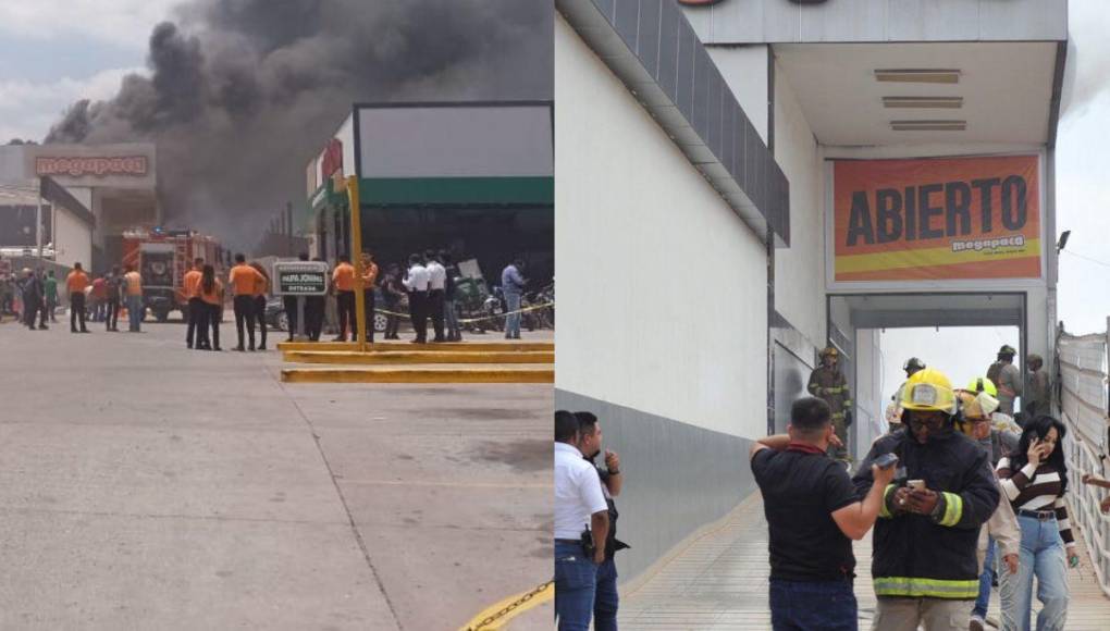 Imágenes del incendio que afectó a negocio de venta de ropa en la capital