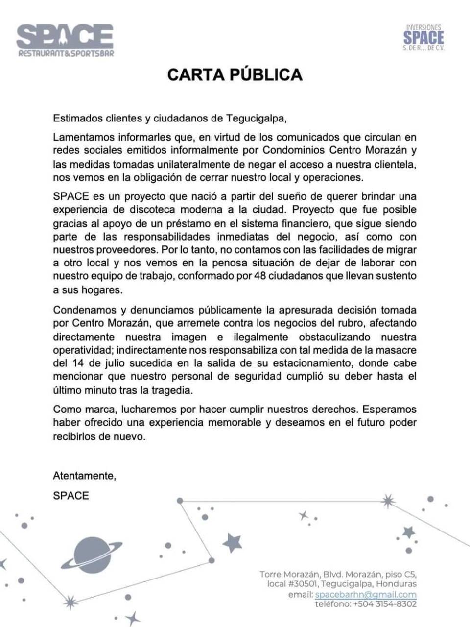 Denuncian cierre de locales donde departió Said Lobo y sus amigos antes de masacre