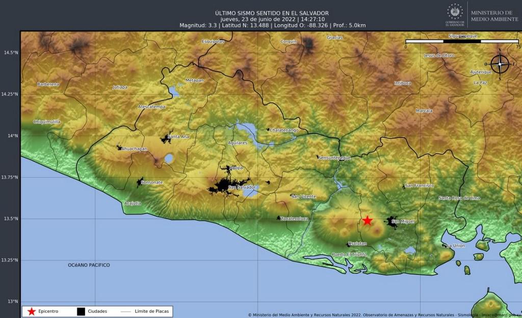 Sismo de 5 grados estremece Roatán; epicentro fue en El Salvador