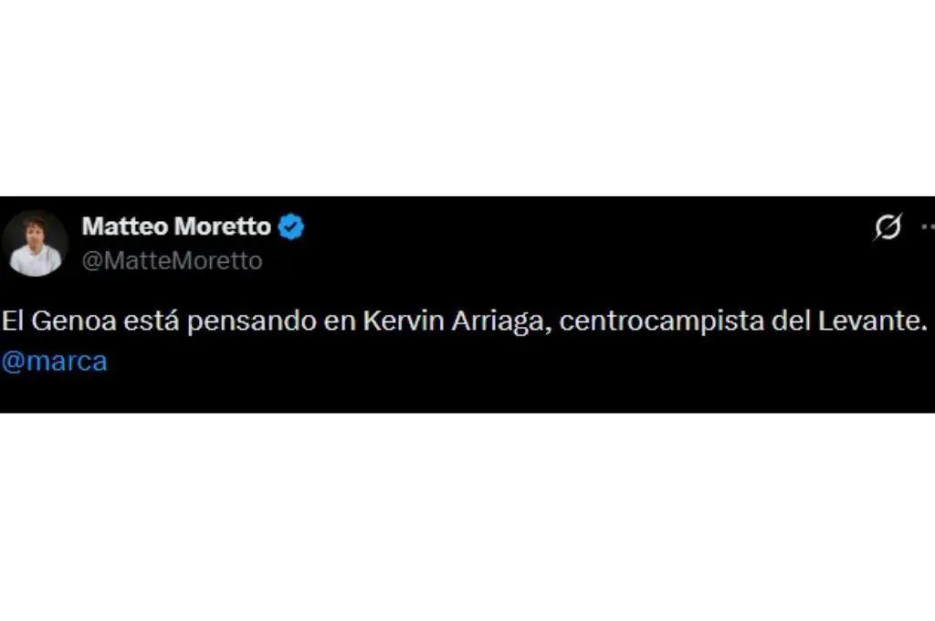 Kervin Arriaga podría dejar el Levante y marcharse a la Serie A de Italia