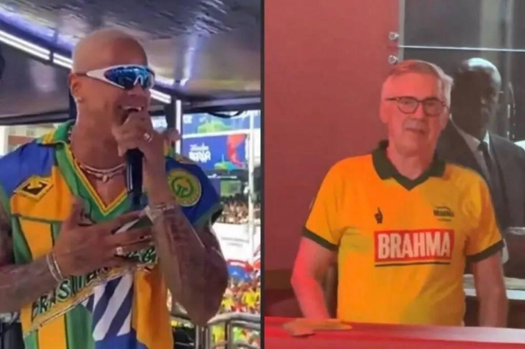 ¡Con tres chicas! Ancelotti y la petición que le hicieron en carnaval de Brasil