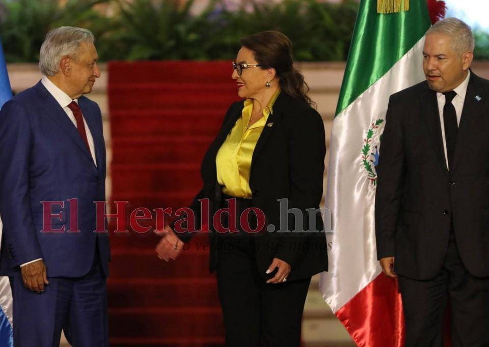 La visita de AMLO, presidente de México, a Honduras en imágenes