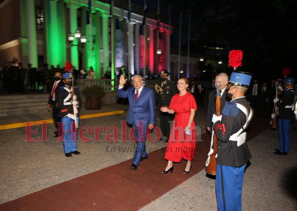 La visita de AMLO, presidente de México, a Honduras en imágenes