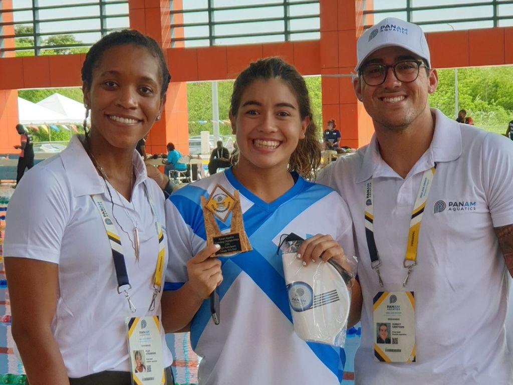 Michel Ramírez y Felipe Álvarez, los dos nadadores hondureños campeones en los Juegos Panamericanos de Trinidad y Tobago