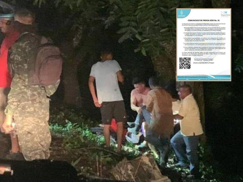 Policía que mató a mujer al embestirla con una patrulla es acusado de homicidio en Colón