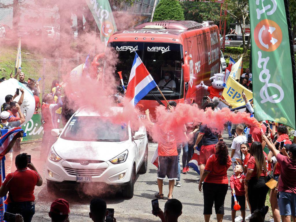 Costa Rica despidió emocionada a su selección rumbo al repechaje para Qatar-2022