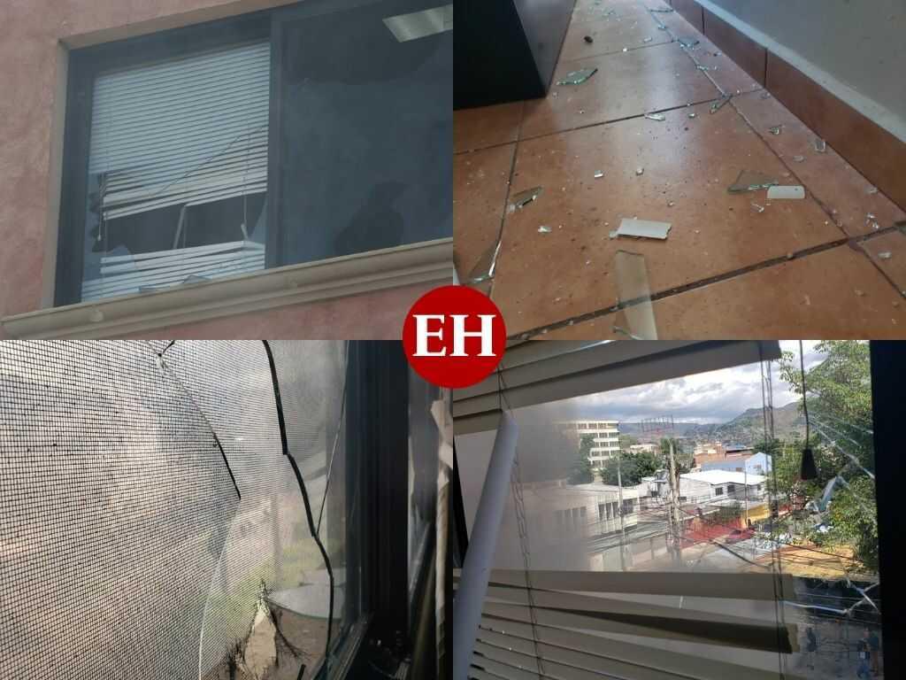 Ventanas, cortinas y vidrios rotos: los daños que dejó la protesta en las oficinas de Ciudad Mujer