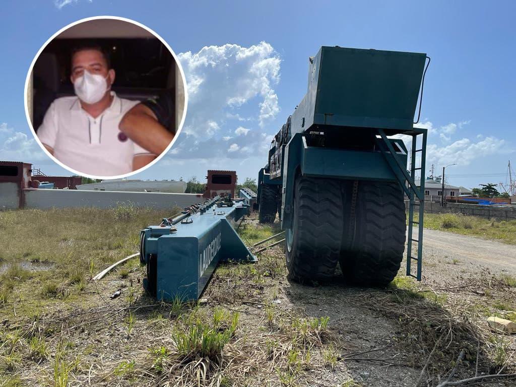 Aseguran grúa valorada en medio millón de dólares a Fredy Mármol