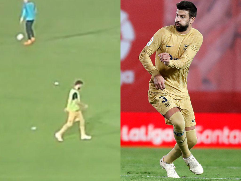 Video: El incómodo momento de Piqué con el tema “Te Felicito” previo a un partido del Barcelona