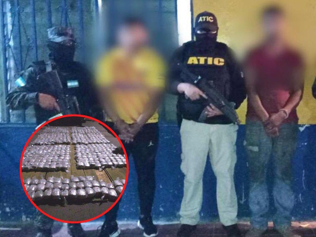 Incautan 1,304 paquetes de droga ocultos en camión con rumbo a Choluteca