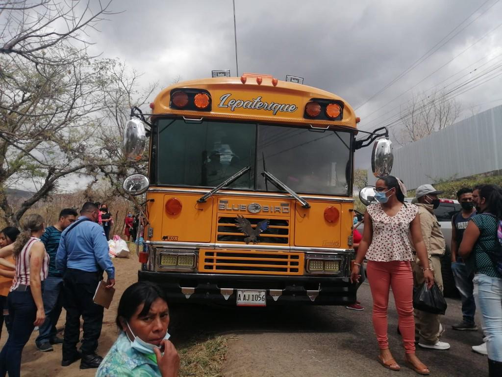 Sicarios atentan contra bus de Lepaterique y dejan heridas a tres personas