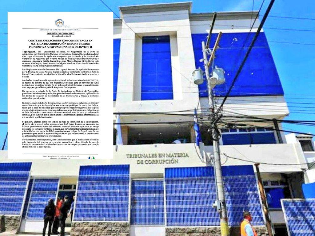 Dictan prisión preventiva para cinco implicados en la compra irregular de 474 mil mascarillas