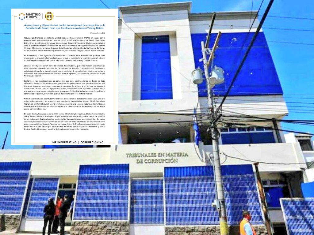 Dictan medidas distintas a la prisión a cuatro implicados en supuesta red de corrupción en Secretaría de Salud
