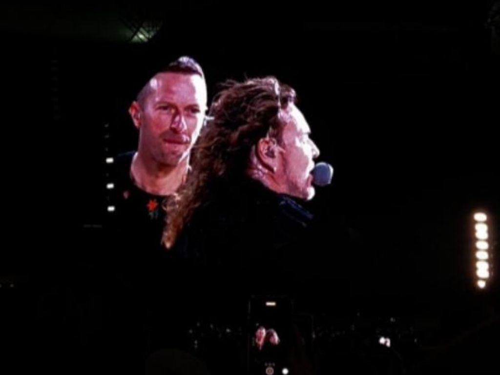 Maná y Coldplay cantan “Rayando el sol” durante concierto en Guadalajara